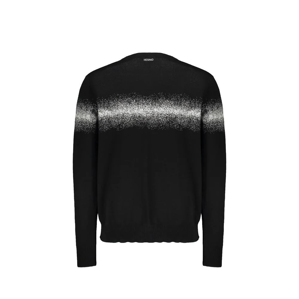 Herno Black Cotton Sweatshirt - IT50 | L