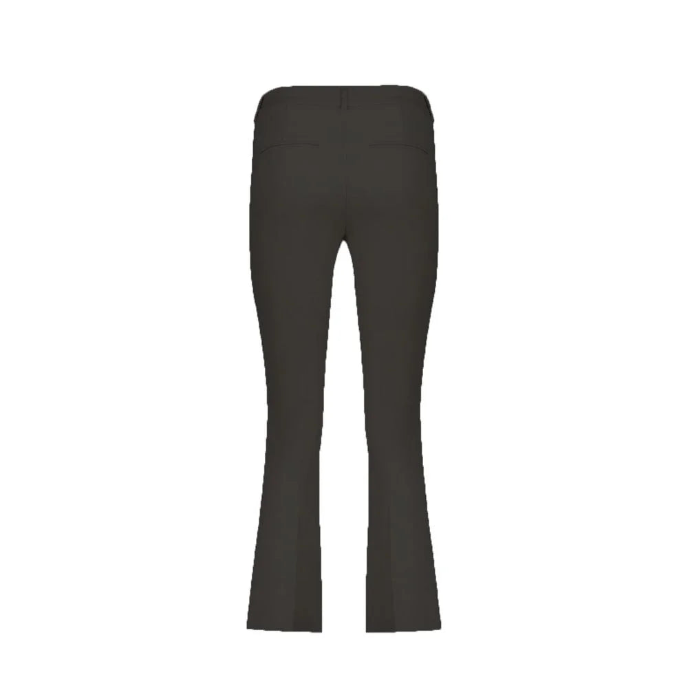 Herno Black Elastane Flared Pants - 42