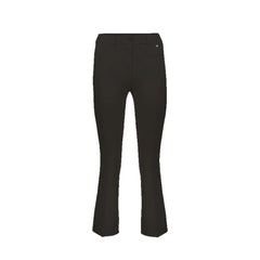 Herno Black Elastane Flared Pants - 42