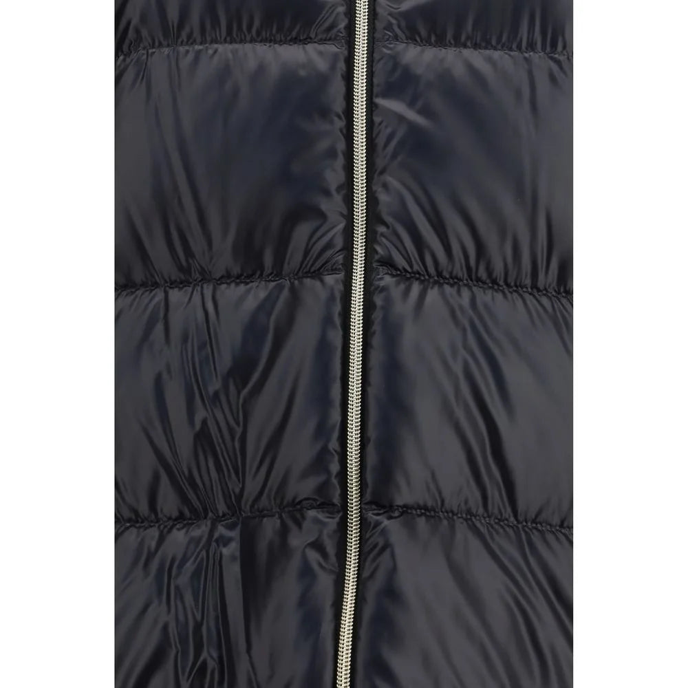 Herno Black Goose Down Full-Length Jacket