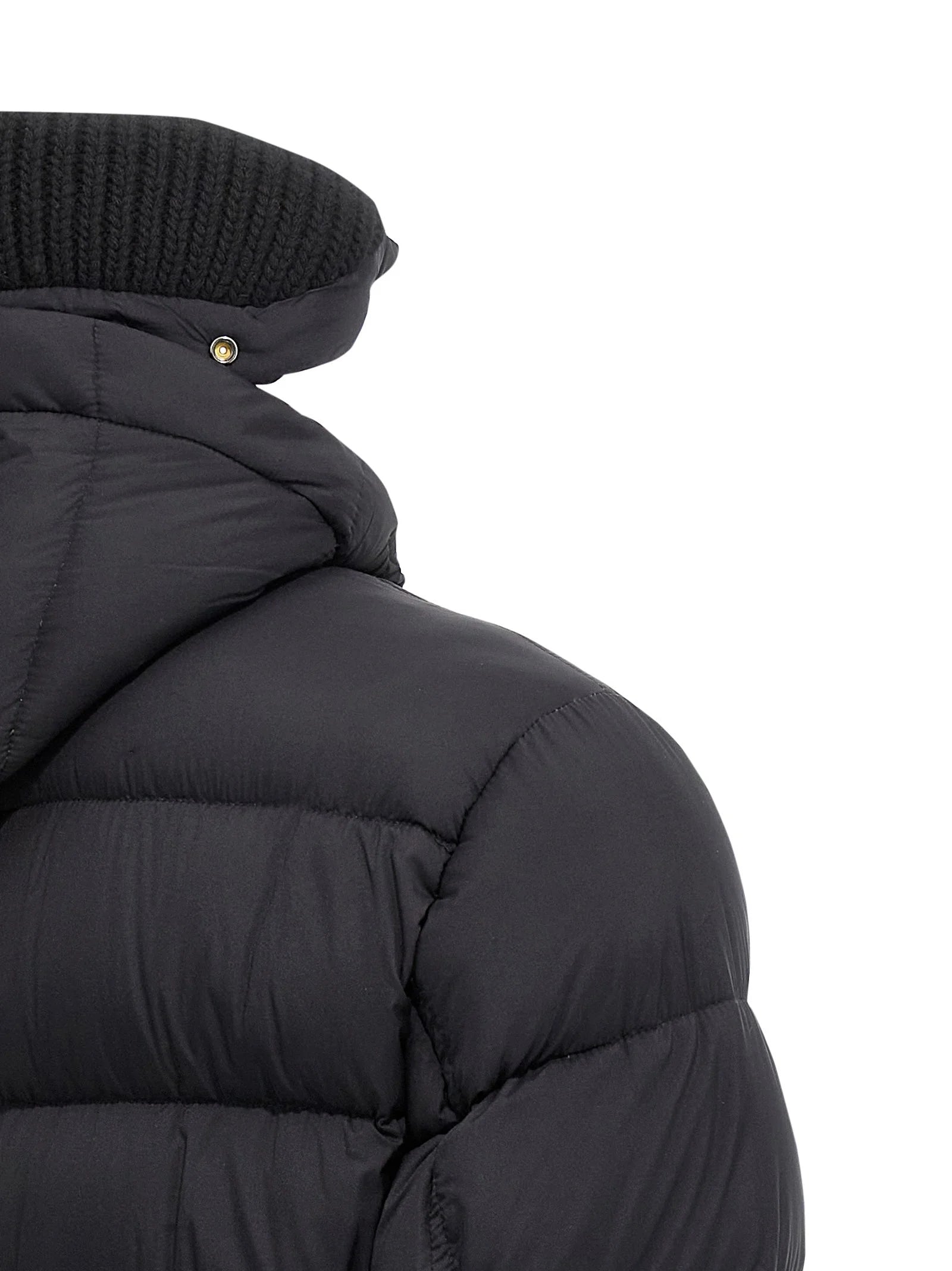 Herno Sort Polyamidikåbe - 48 | M