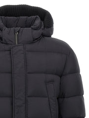 Herno Black Polyamide Coat - 48 | M