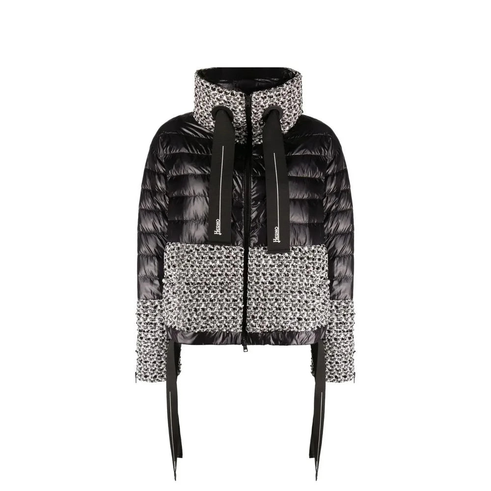 Veste longue en polyamide noir Herno - 42