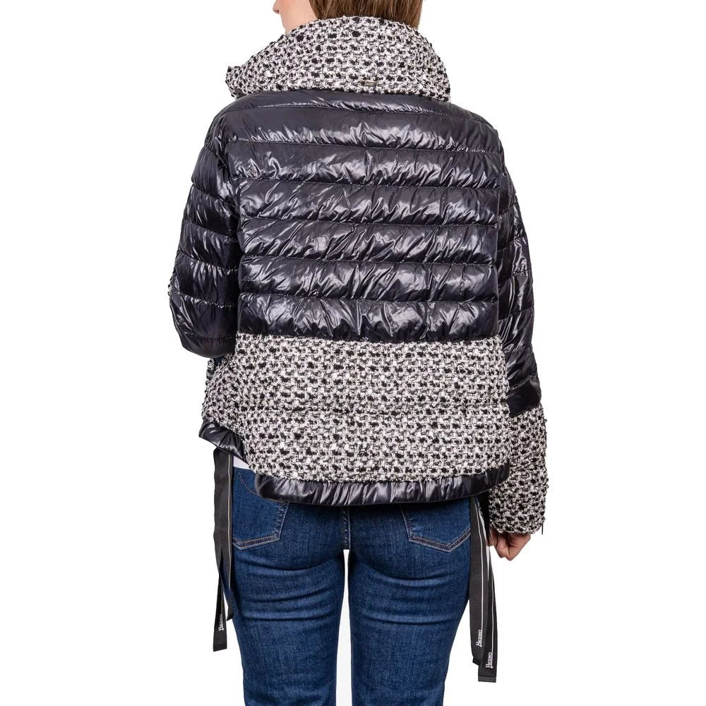 Veste longue en polyamide noir Herno - 42