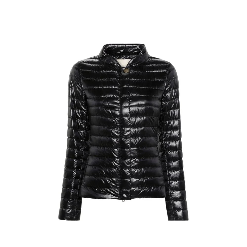 Herno Black Polyamide Full-Length Jacket - IT52 | XL