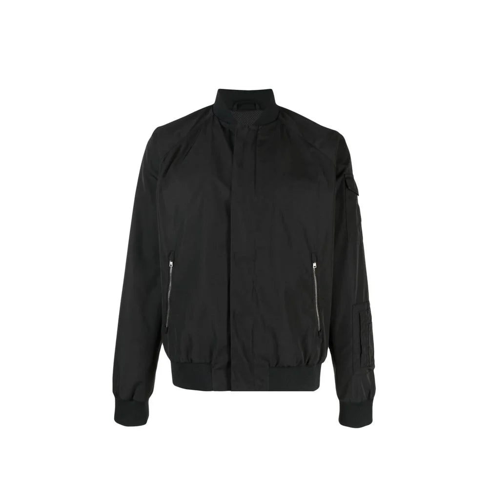 Herno Black Polyester Bomber - IT50 | L