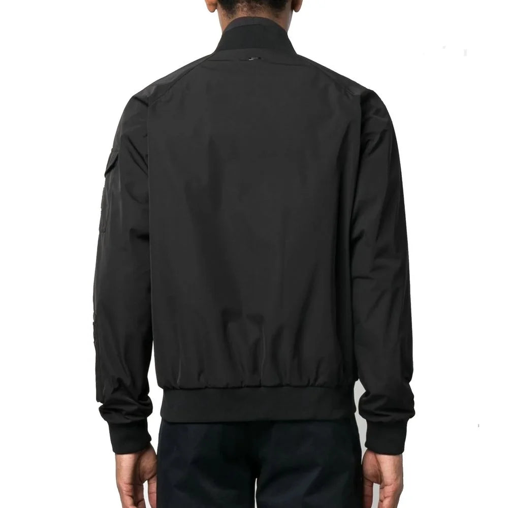 Herno Black Polyester Bomber - IT50 | L
