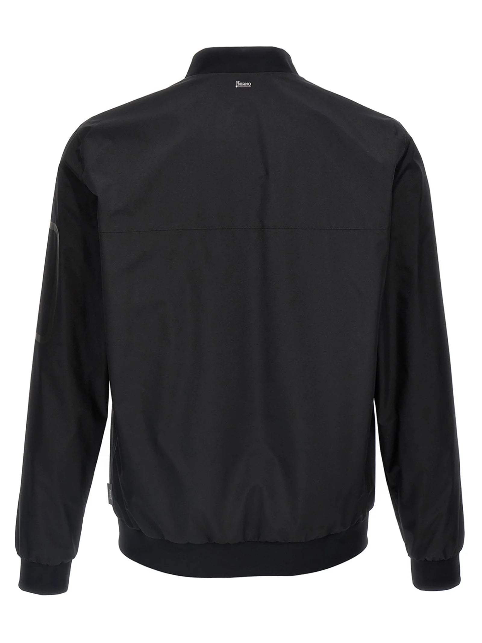 Herno Black Polyester Bomber - IT56 | XL