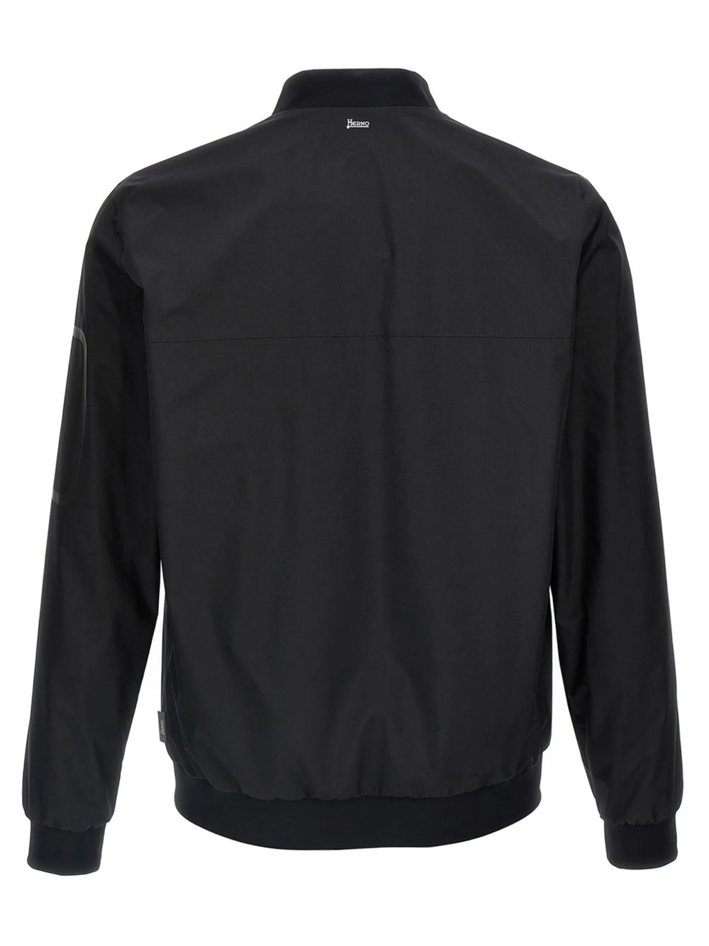 Herno Black Polyester Bomber - IT56 | XL