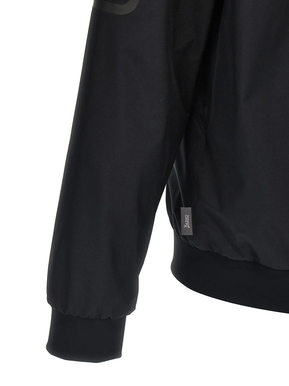 Herno Black Polyester Bomber - IT56 | XL