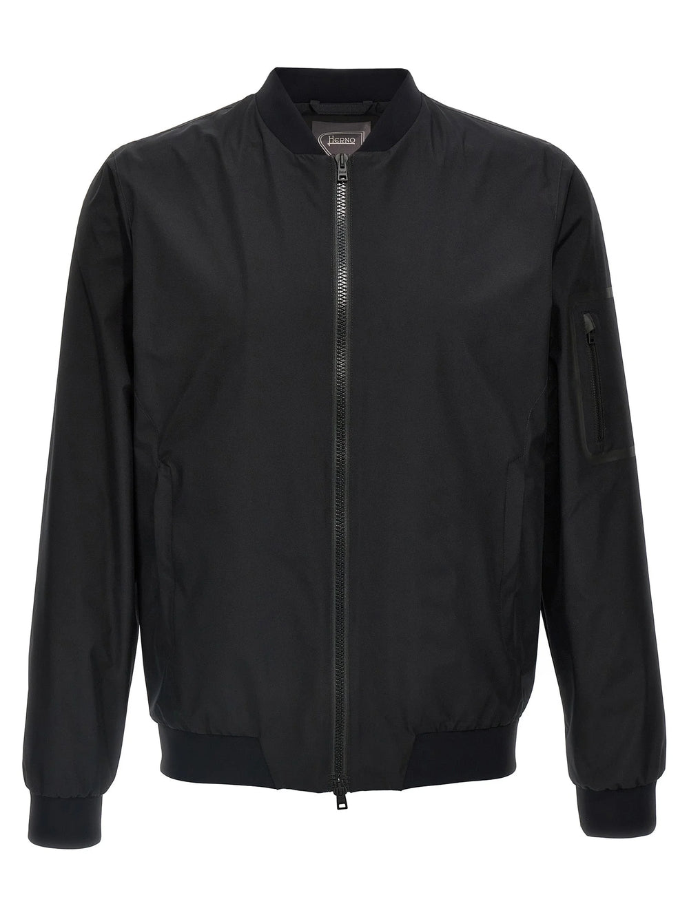 Herno Black Polyester Bomber - IT56 | XL