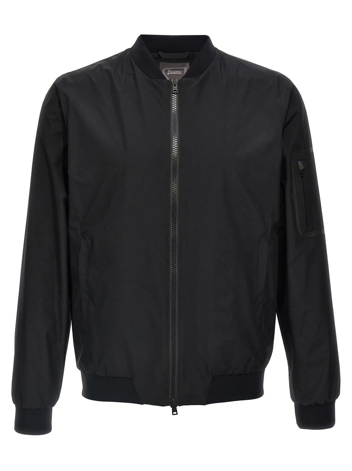 Herno Black Polyester Bomber - IT56 | XL