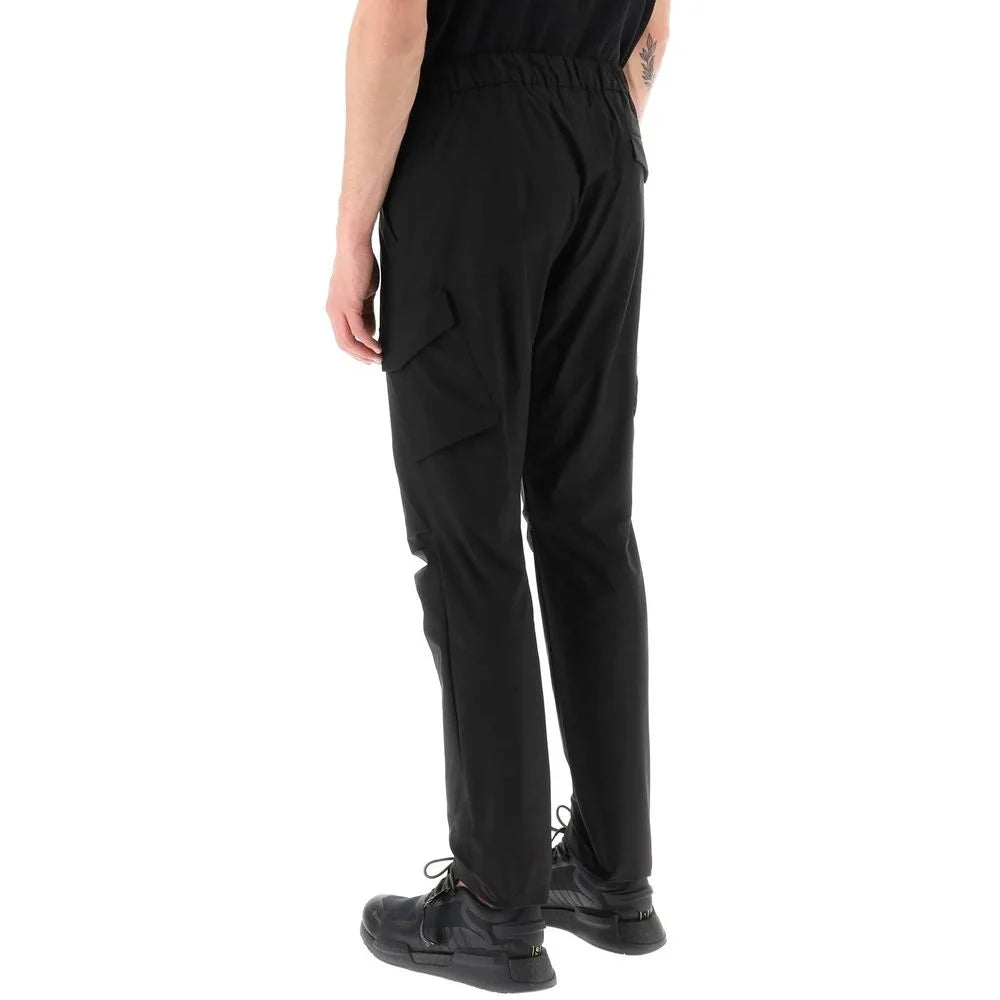 Herno Black Polyester Cargo Pants - L