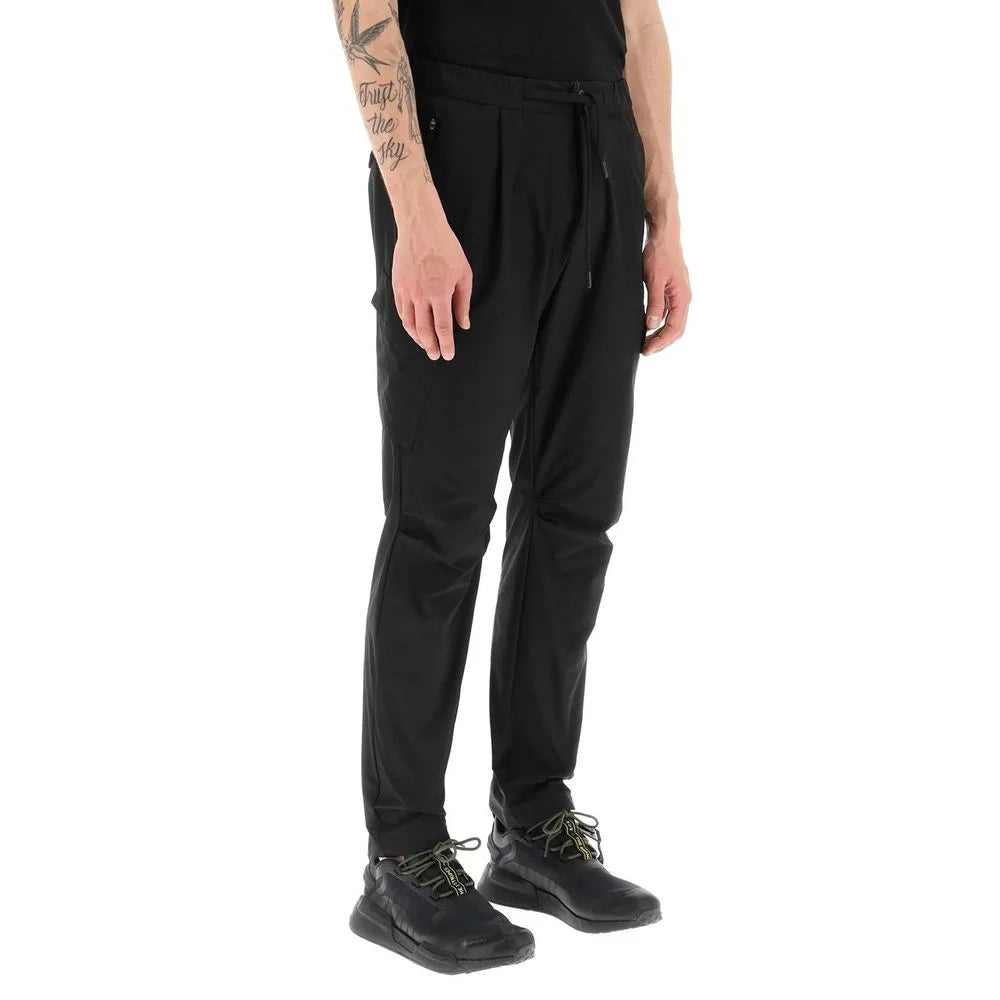 Herno Black Polyester Cargo Pants - L