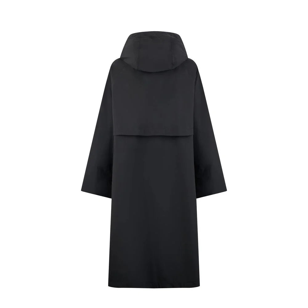 Herno Black Polyester Coat - 40