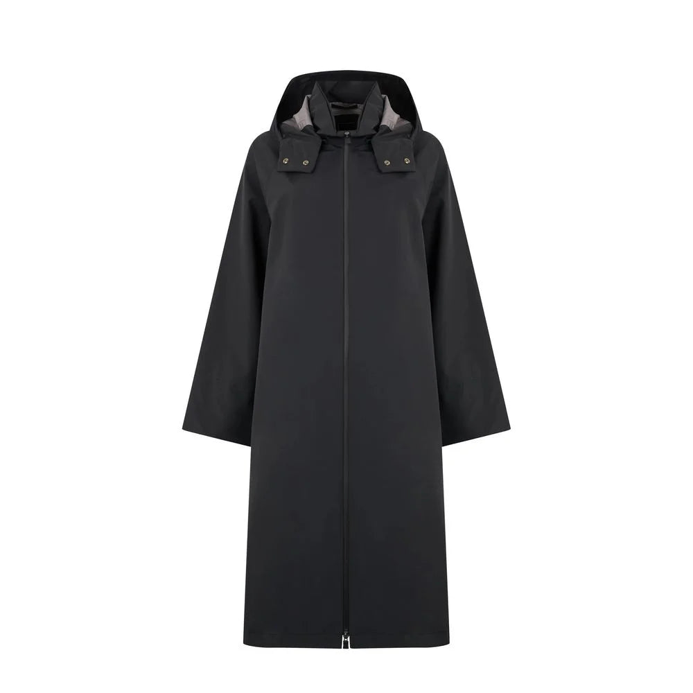 Herno Black Polyester Coat - 40
