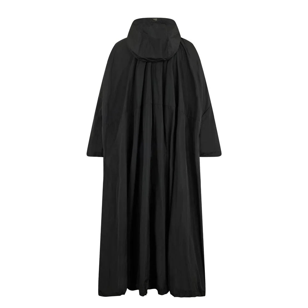 Herno Black Polyester Coat - 42