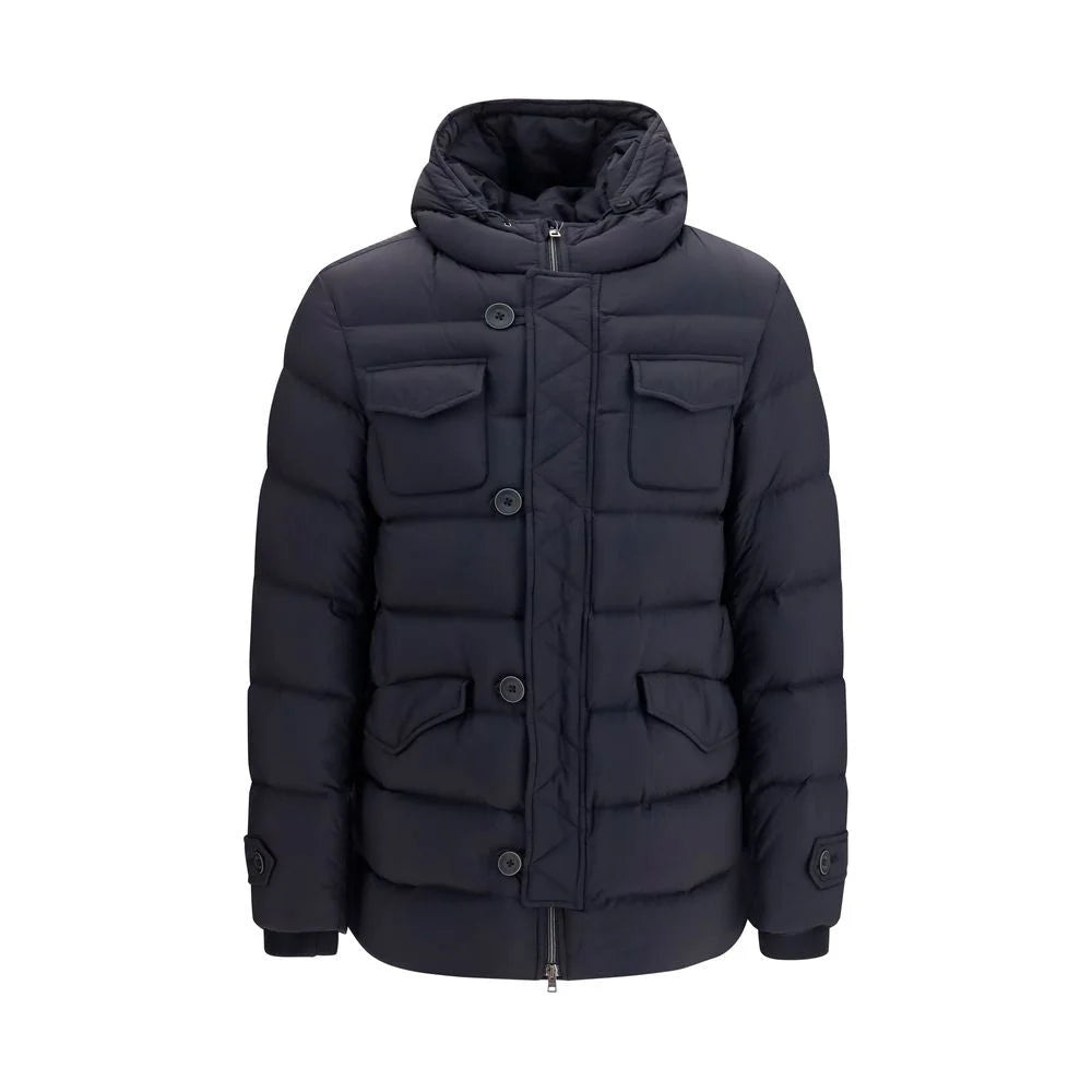 Herno Black Polyester Full-Length Jacket