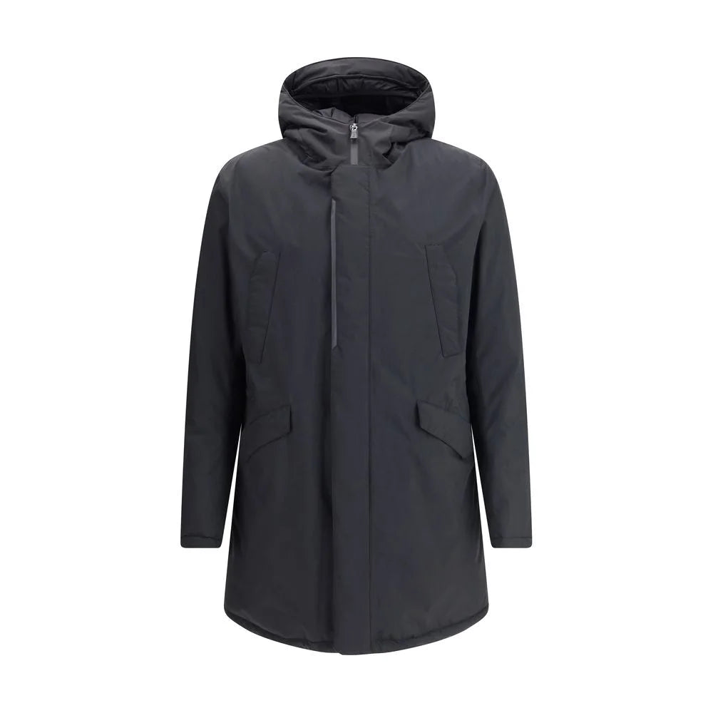 Herno Black Polyester Parka