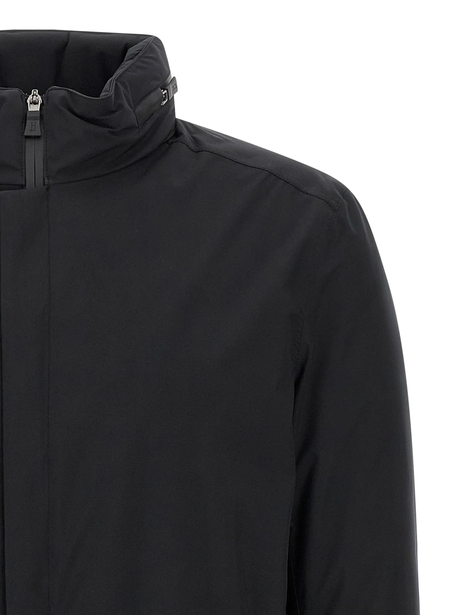 Herno Black Polyester Parka - 48 | M