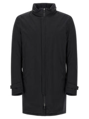 Herno Black Polyester Parka - 48 | M
