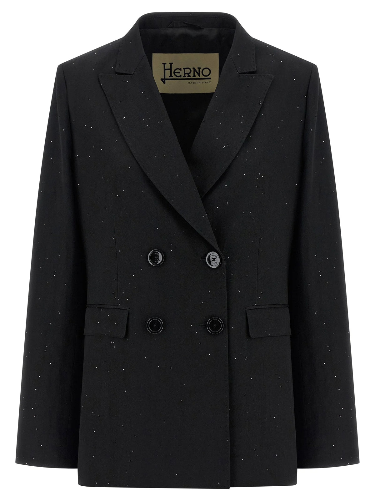 Herno Black Viscose Blazer