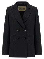 Herno Black Viscose Blazer