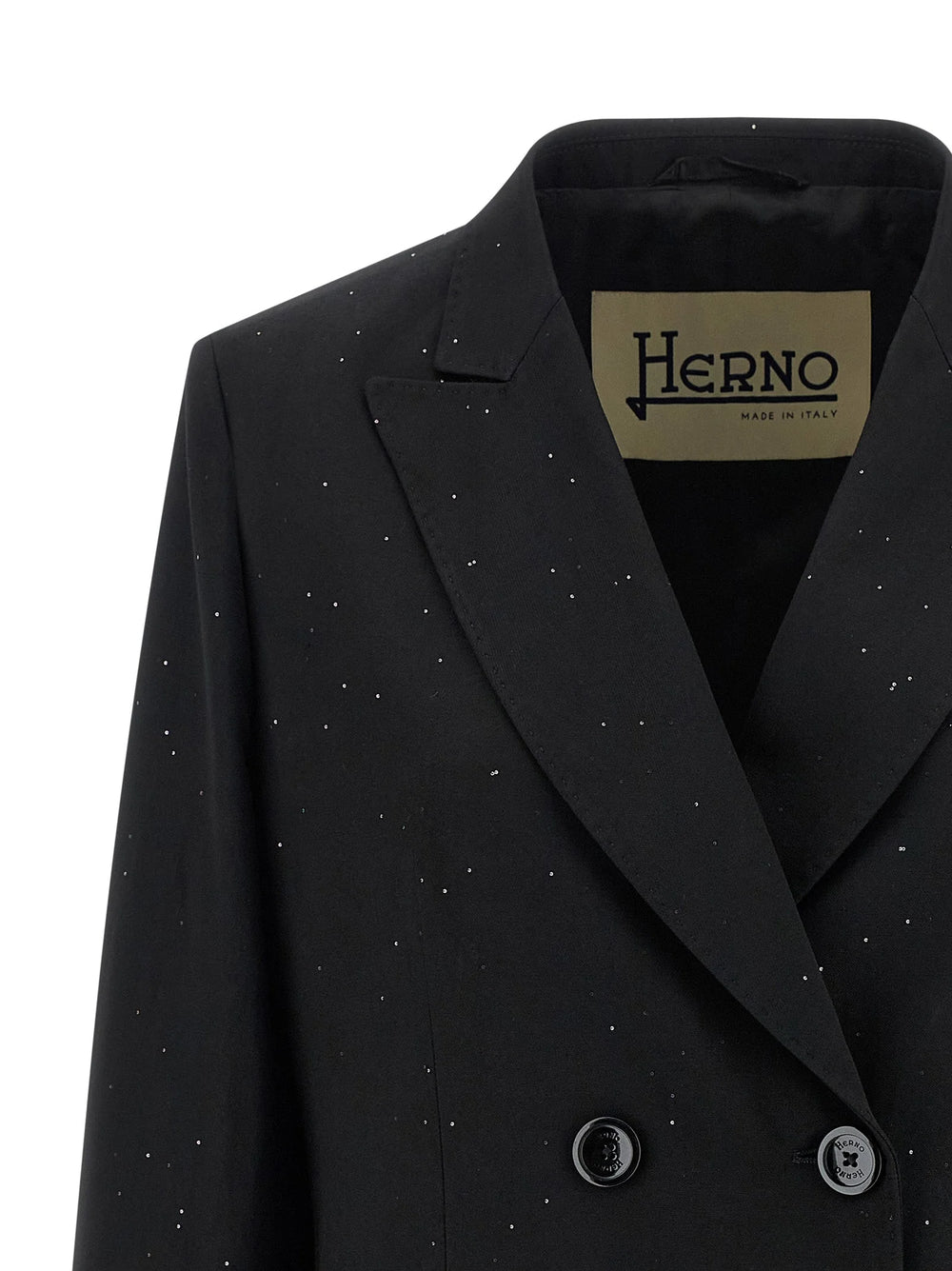 Herno Black Viscose Blazer