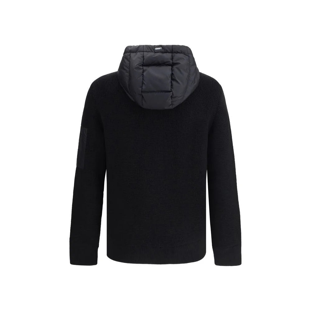 Herno Black Wool Bomber - IT54 | XXL