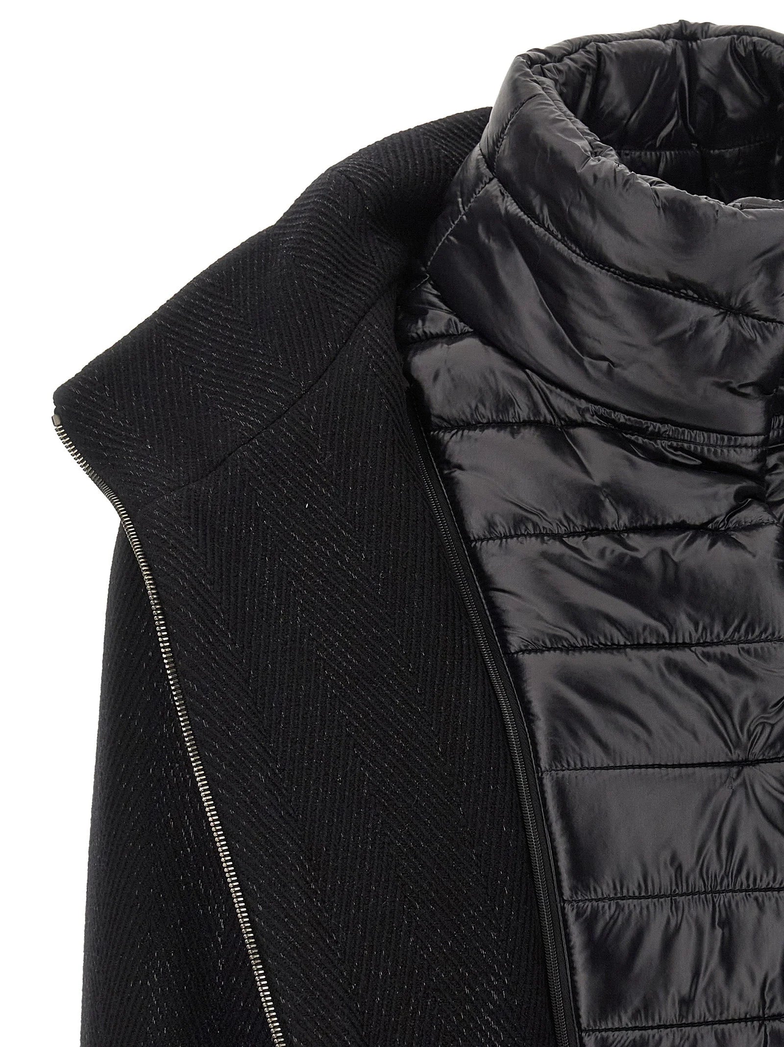 Herno Black Wool Coat - IT46