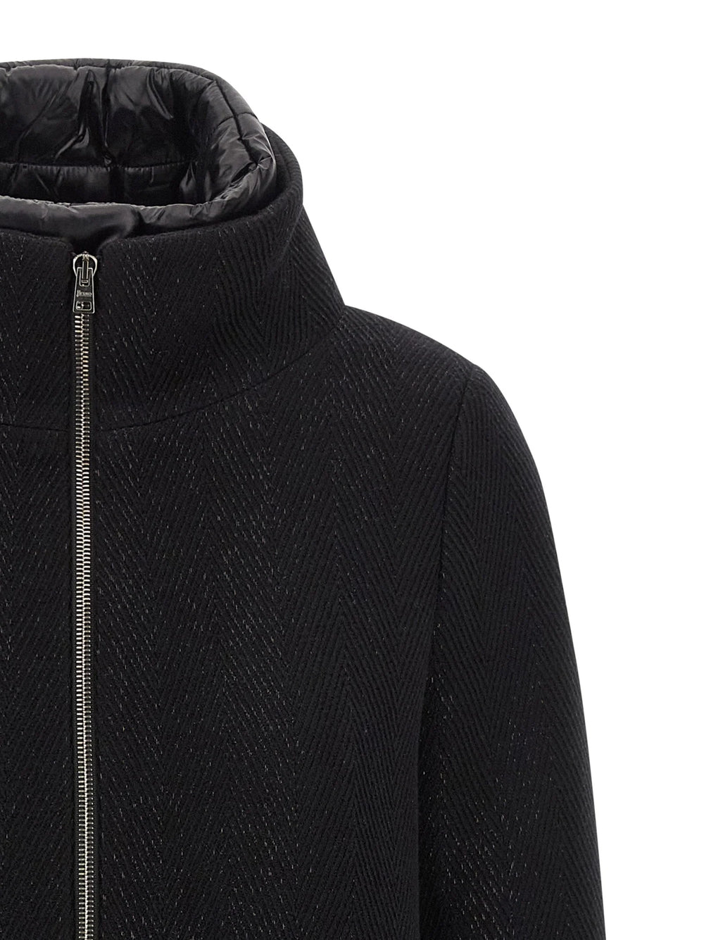 Herno Black Wool Coat - IT46