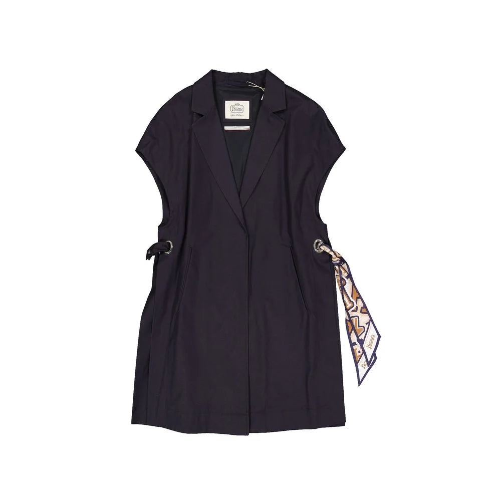 Herno Blue Cotton Coat - 44