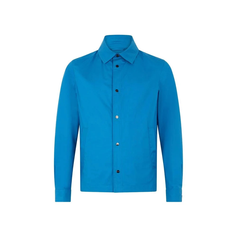 Herno Blue Cotton Full-Length Jacket
