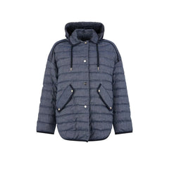 Herno Blue Cotton Jackets And Coat - 42