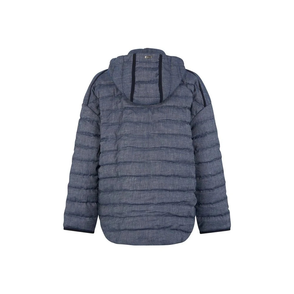 Herno Blue Cotton Jackets And Coat - 42
