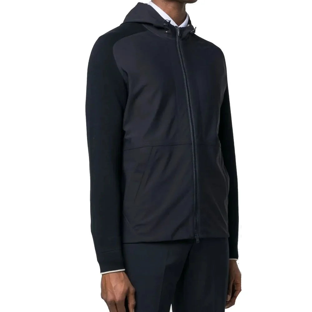 Herno Blue Cotton Shell Jacket - IT54 | XL
