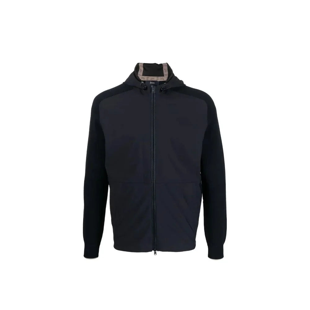 Herno Blue Cotton Shell Jacket - IT54 | XL