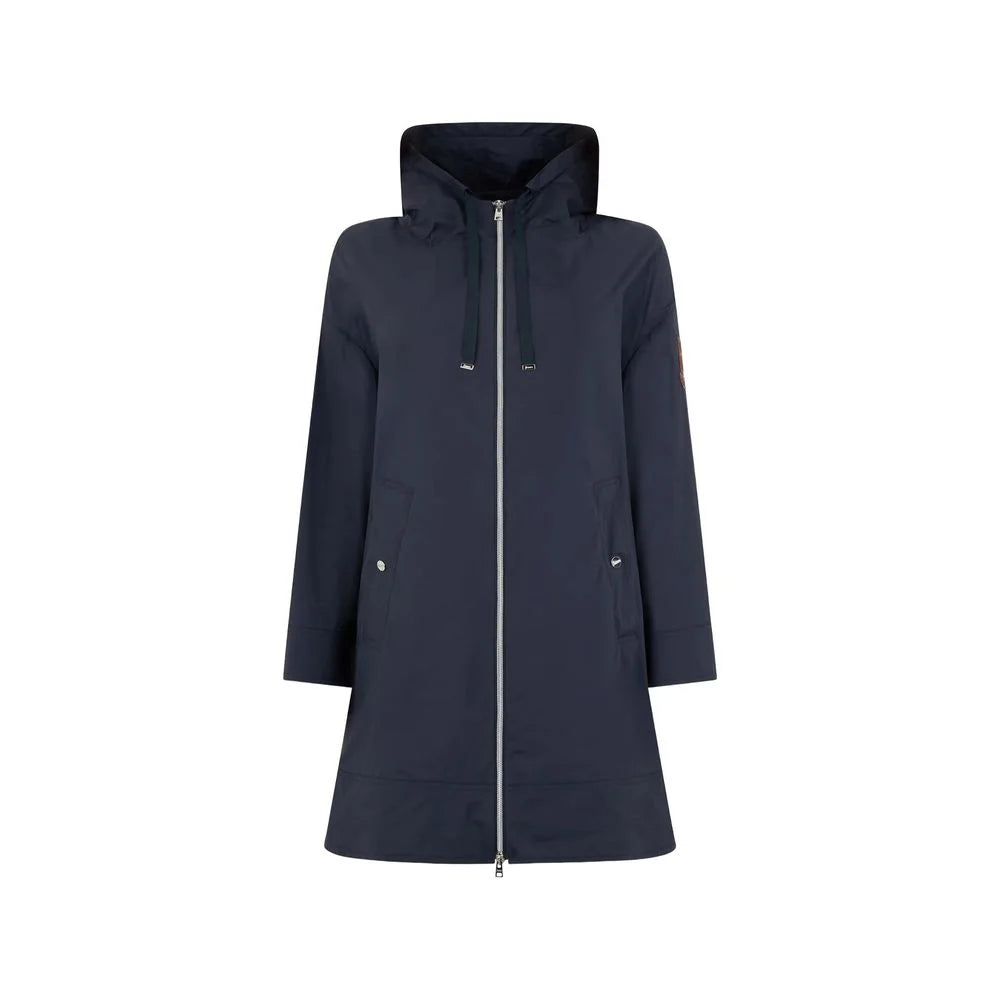 Herno Blue Elastane Coat