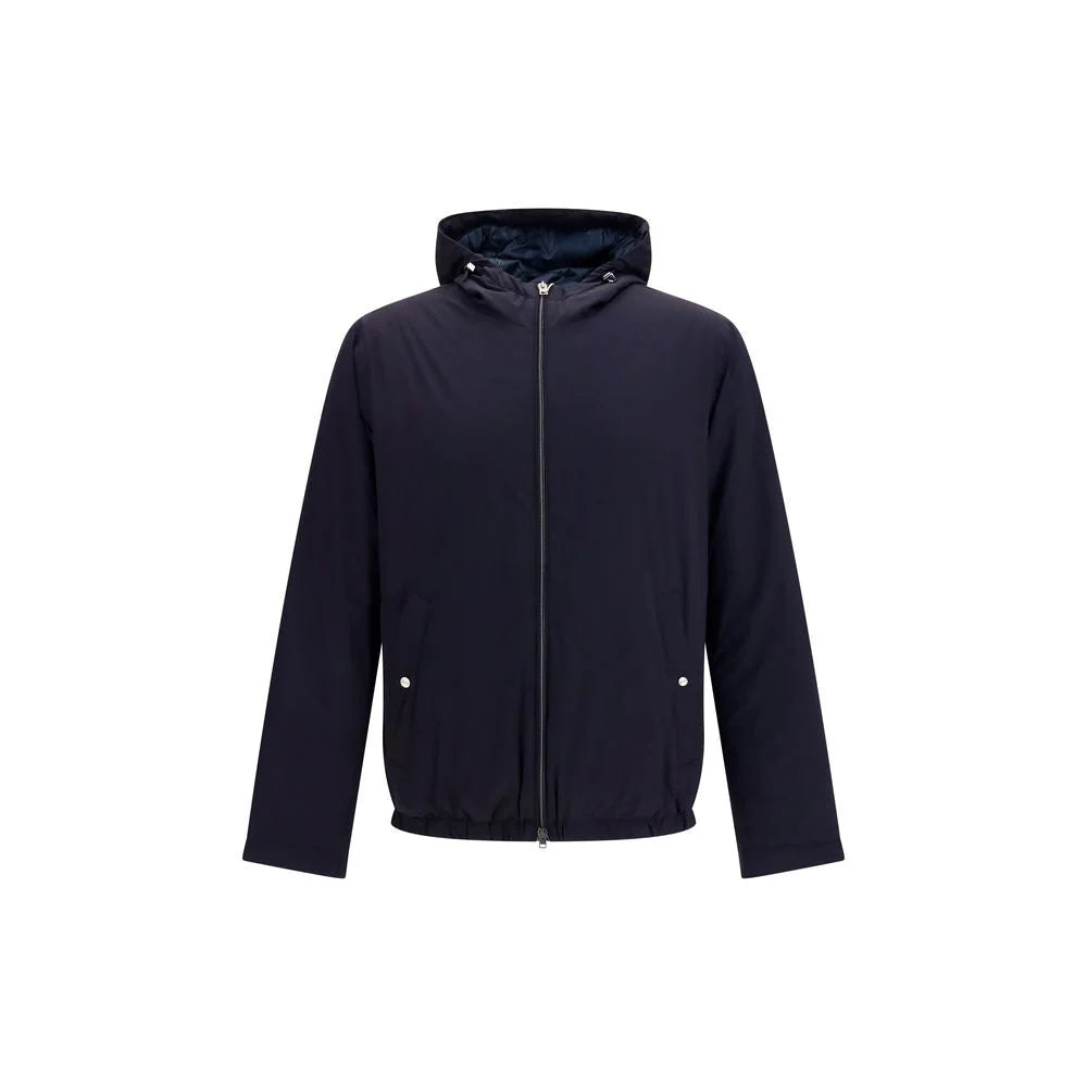 Herno Blue Goose Down Full-Length Jacket