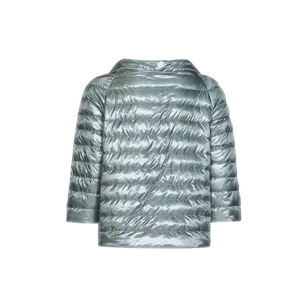 Herno Blue Polyamide Coat - 36