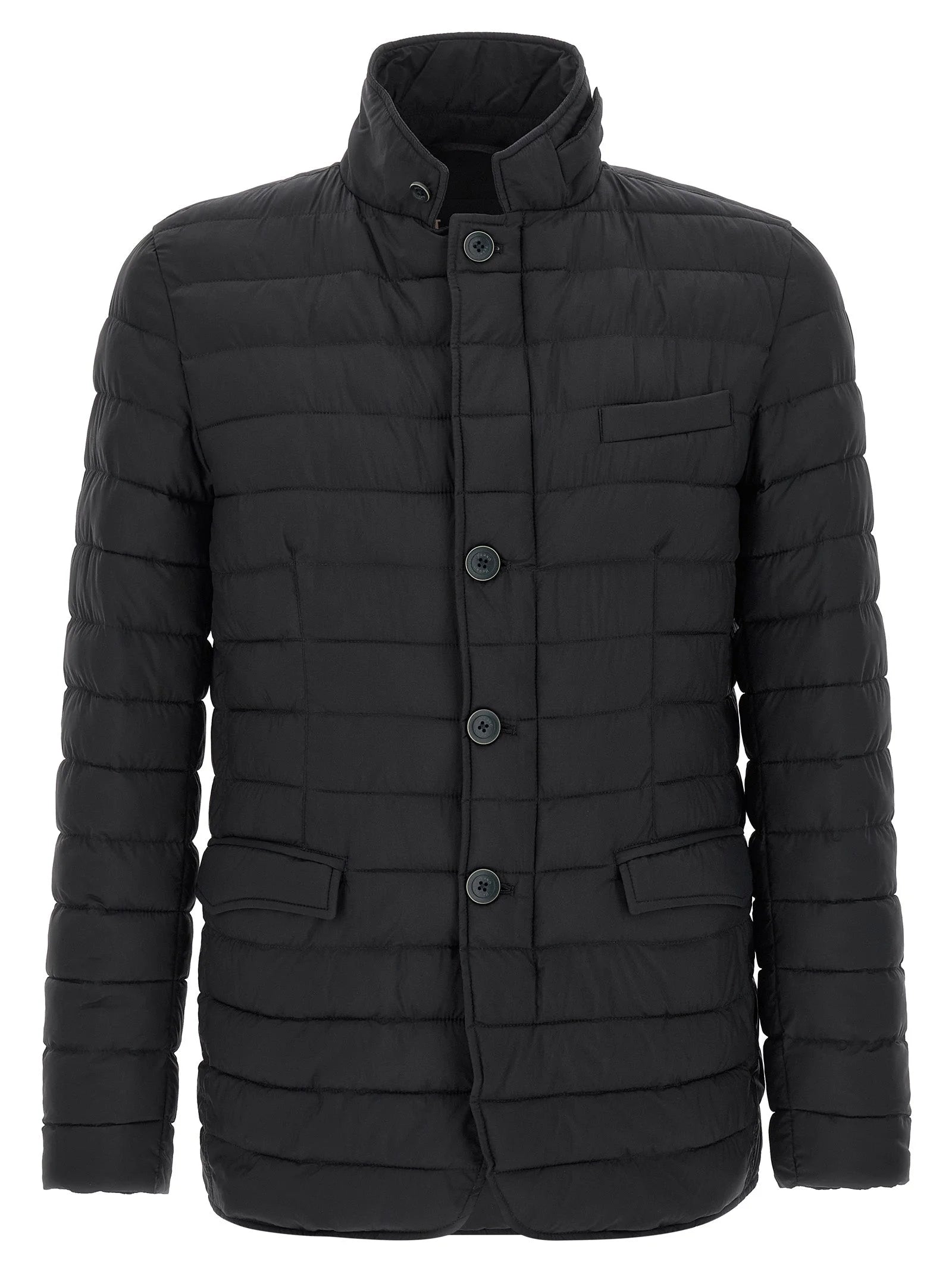 Herno Blue Polyamide Full-Length Jacket