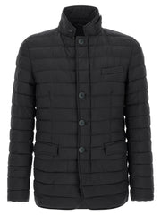 Herno Blue Polyamide Full-Length Jacket