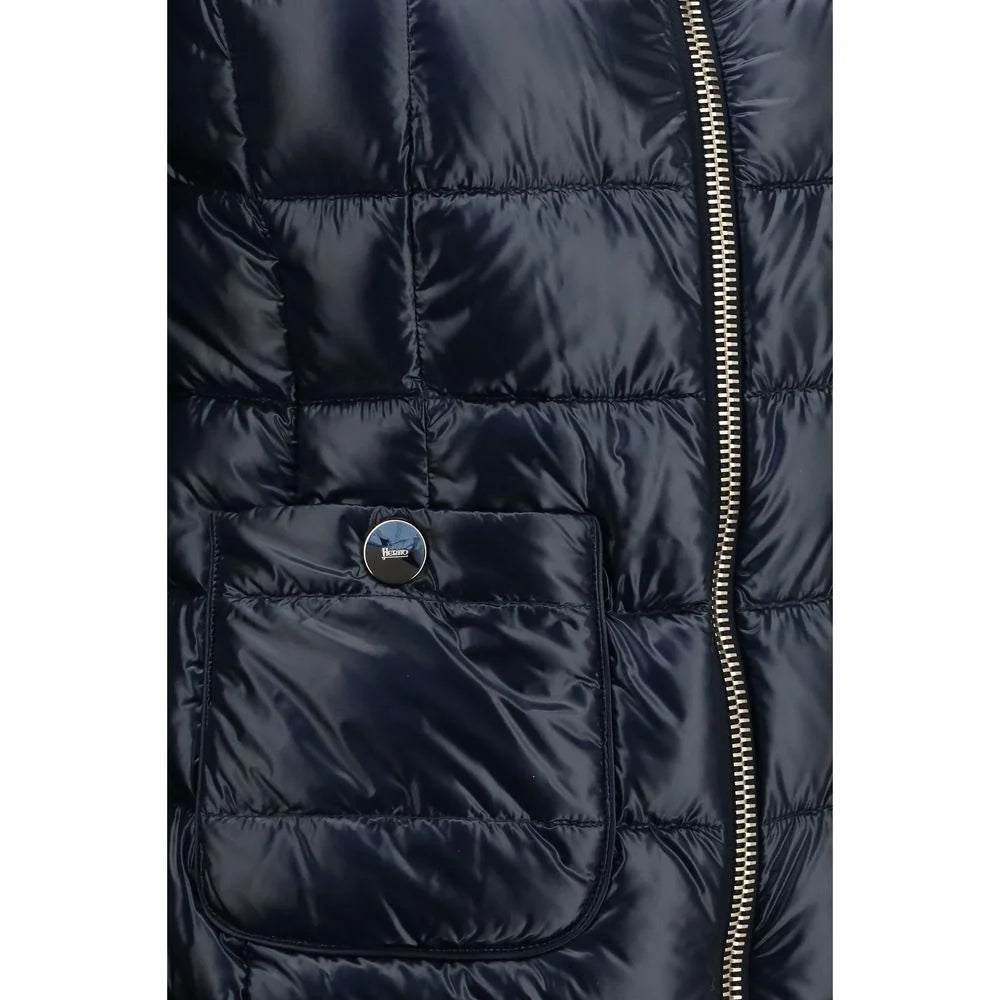 Herno Blue Polyamide Full-Length Jacket