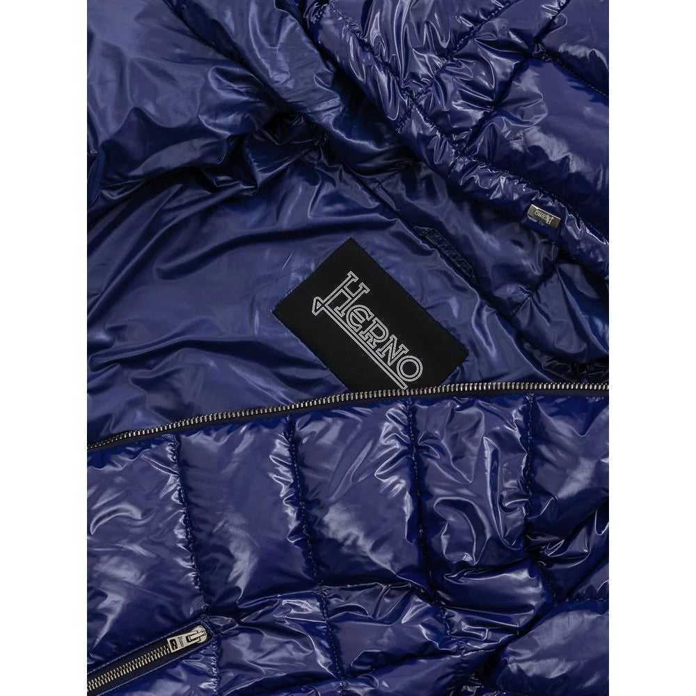 Herno Blue Polyamide Jackets & Coat - IT42|M - Puffer Jackets