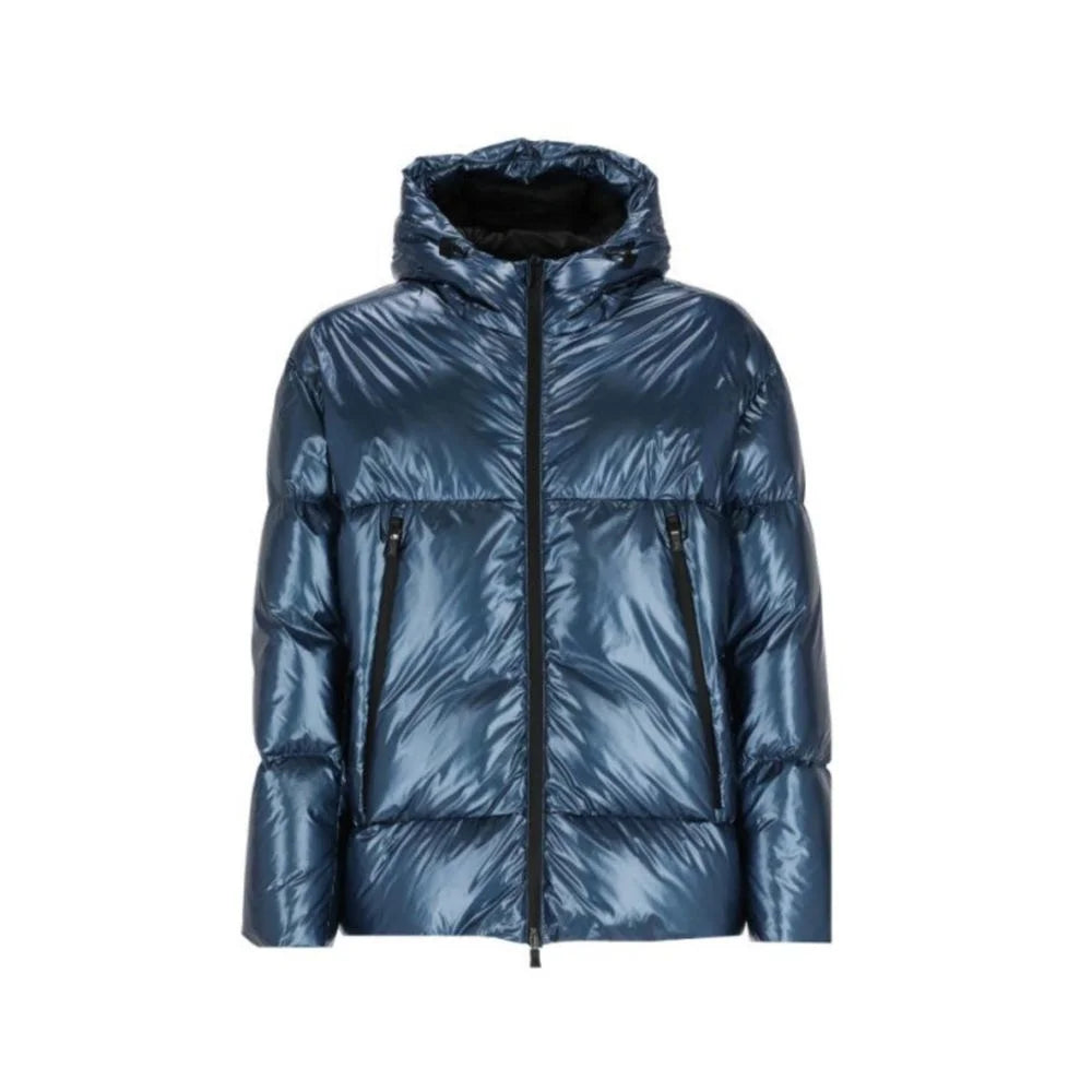 Herno Blue Polyamide Shell Jacket - IT50 | L