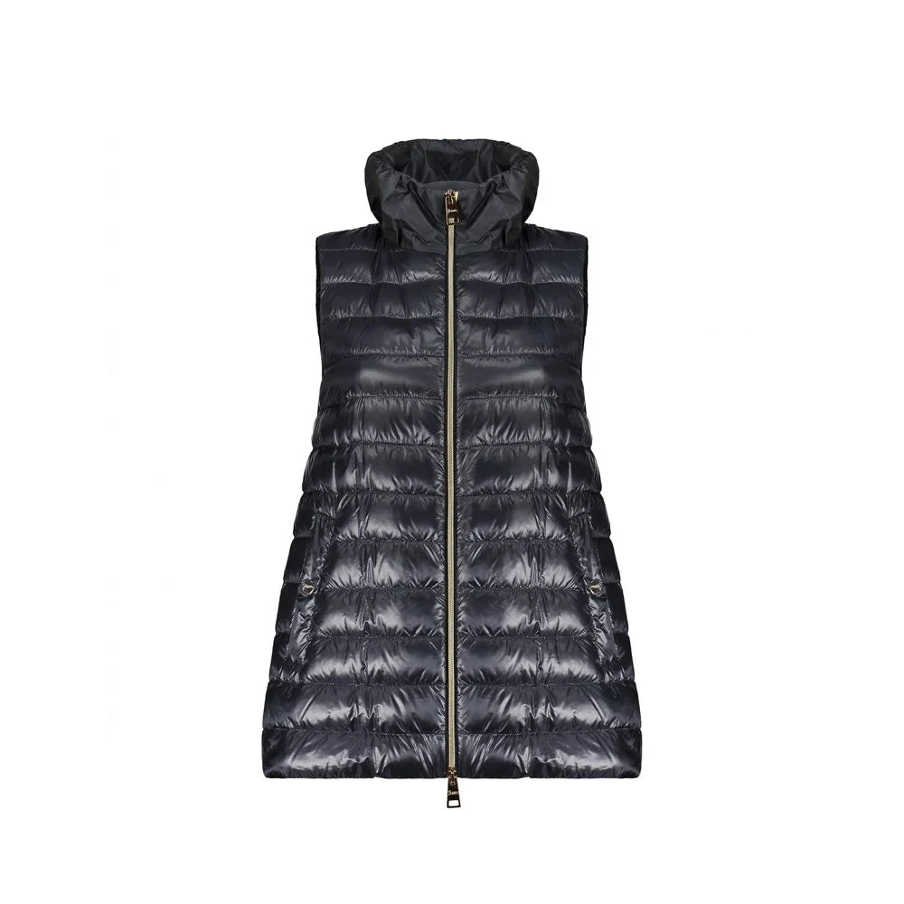 Herno Blue Polyamide Sleveless Jacket - 36