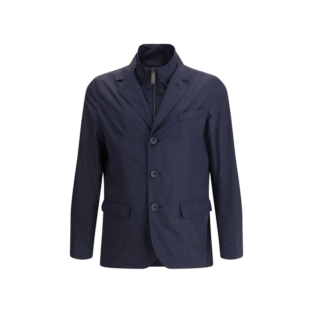 Herno Blue Polyester Clothing - Sport Jackets
