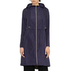 Herno Blue Polyester Coat - 42 - Coats & Jackets