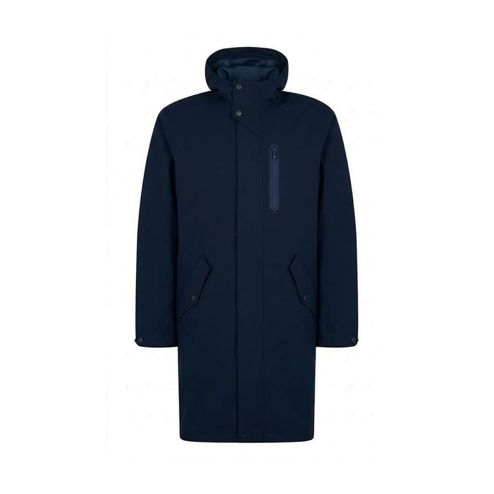 Herno Blue Polyester Coat - IT46 | S
