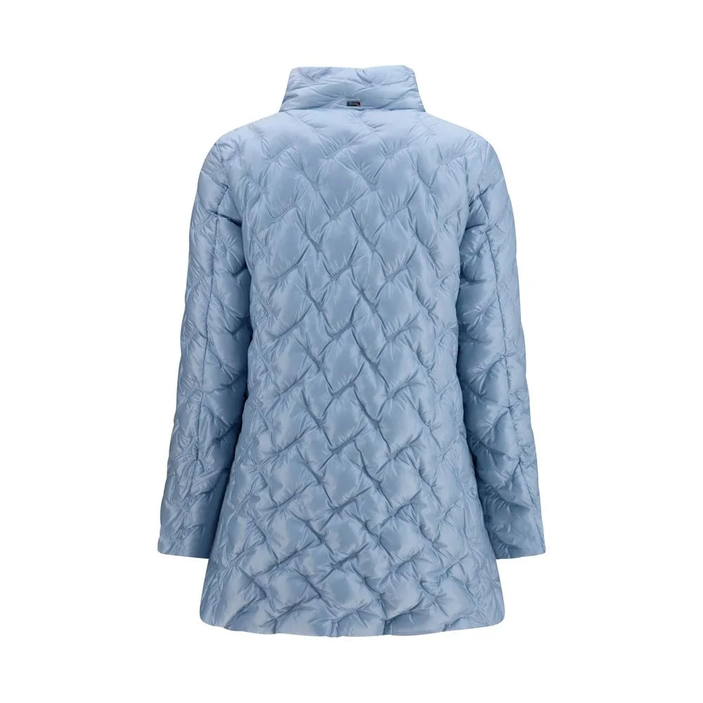 Herno Blue Polyester Full-Length Jacket